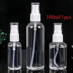 Transparent Refillable Spray Bottle for Liquids - Travel - Ready Container, Multiple Sizes Available (Clear - 100ml)