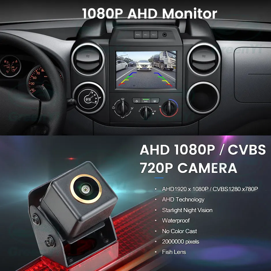 AHD1080P Auto RückfahrKamera Für Citroen Berlingo Peugeot Partner II 2008-2016 HD Backup