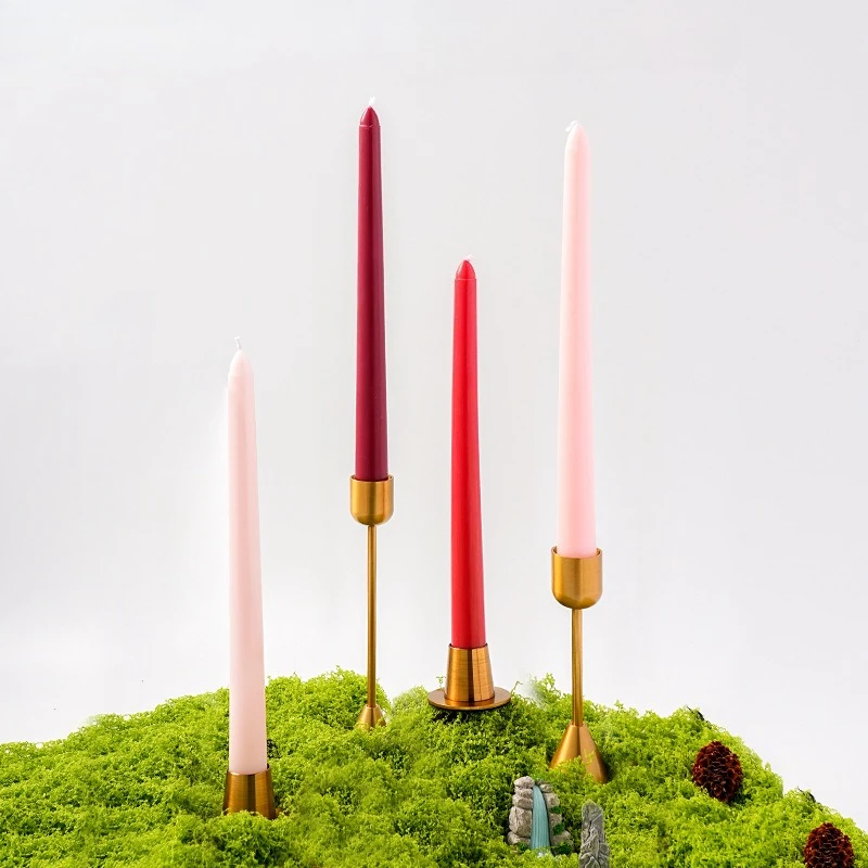 25CM 10-Inch Tapered Candles Colorful Long-Stem Candles for Weddings Banquets Romantic Ambience Elegant Event Table Centerpieces