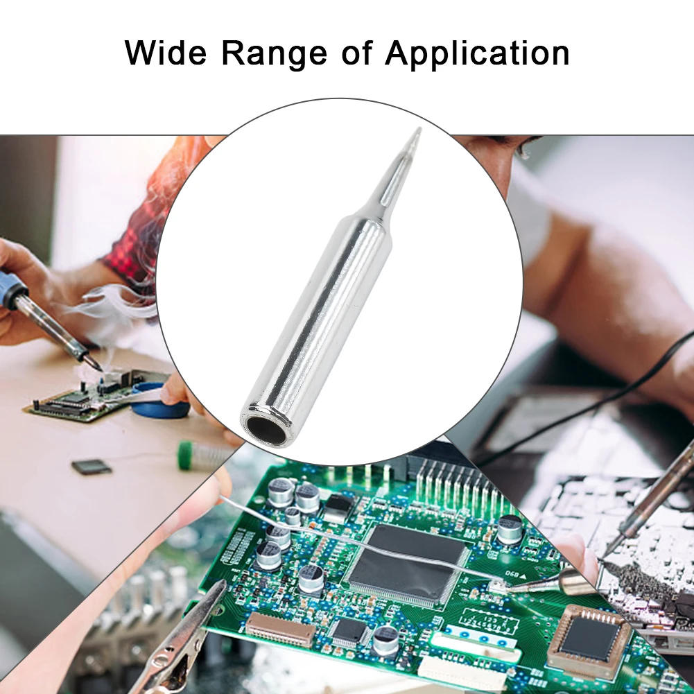

Small Size Soldering Iron Tip 1.65\\\" Silver Stable Performance 900M-T-I / 900M-T-B Lower Temperature Soldering