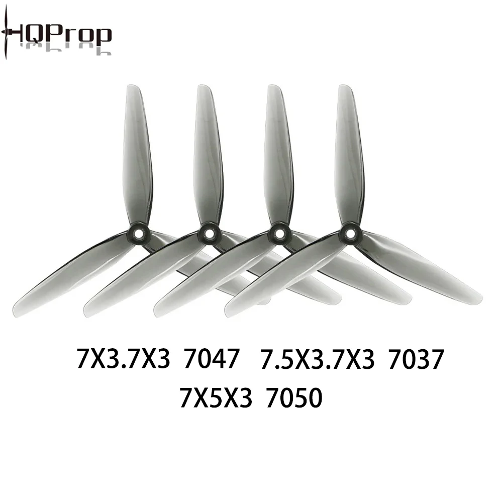 Hélice PC 3 pales 7 pouces 7037/7045/7050 pour drone FPV
