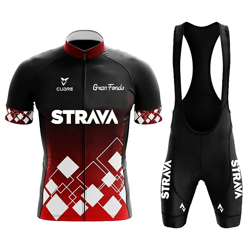 Комплект одежды Strava мужской для велоспорта, быстросохнущая дышащая майка, спортивная одежда для велоспорта, на лето