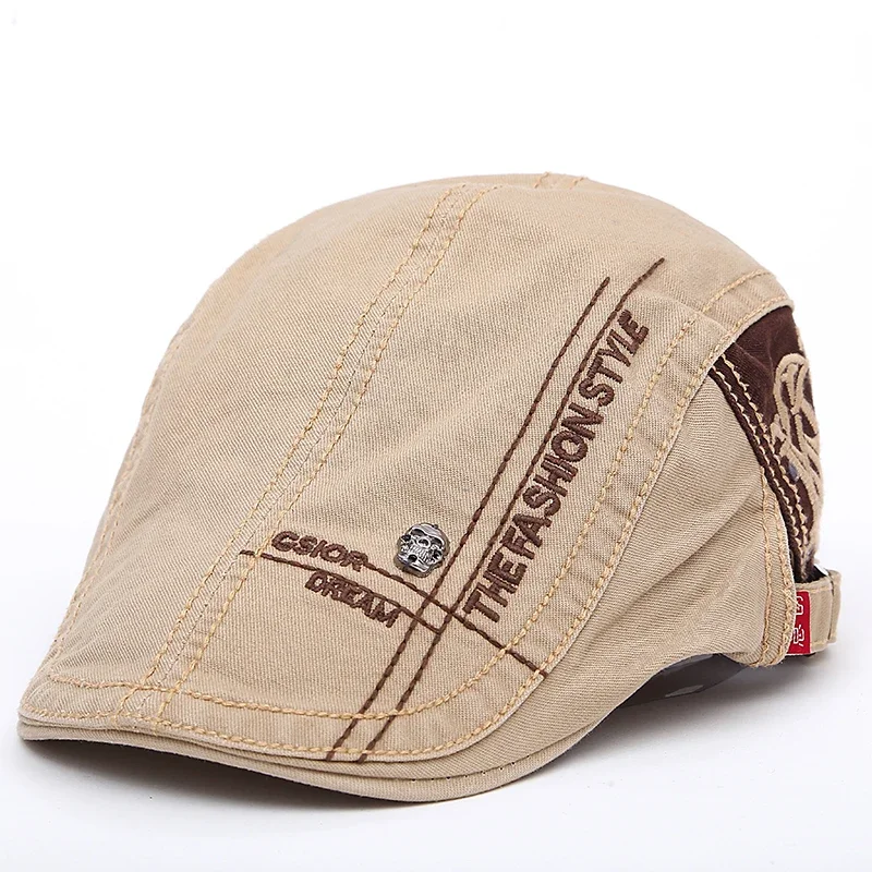 

2023 New Summer outdoor Sports Cotton Berets Caps For Men Casual Peaked Caps letter embroidery Women Berets Hats Casquette Cap