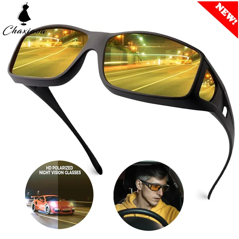 Enhanced Night Vision Polarized Glasses - Anti-Glare, Windproof, Outdoor Cycling Eyewear