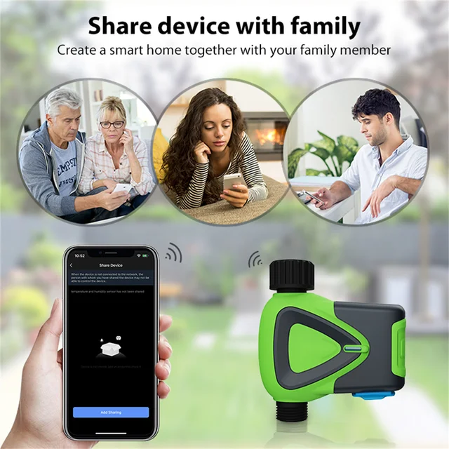 Tuya WIFI Smart Irrigation System Timer Water Valve IP65 Waterproof Auto Drip Irrigation Controller Smart Home Watering Control 2