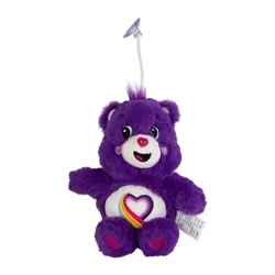 Adorable Care Bears Plush Suction Cup Ornament - Cute Hanging Decoration (Rainbow Heart Bear)