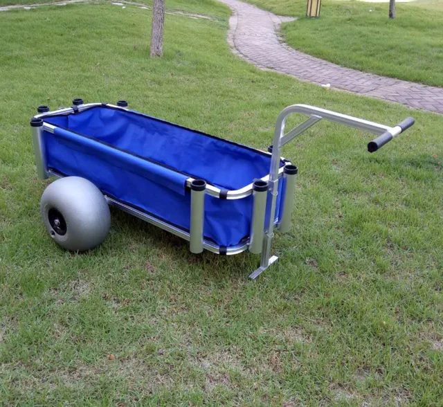 Superior Quality Utility Outdoor Metal Beach Cart Large Size Balloon Wheel  Beach Cart Wagon - Tool Parts - AliExpress