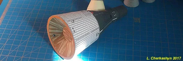 1/48 USA Launch Vehicle Gemini-Titan XI Rocket 3D Paper Model Puzzle Student Hand Class DIY Space Papermodel Toy