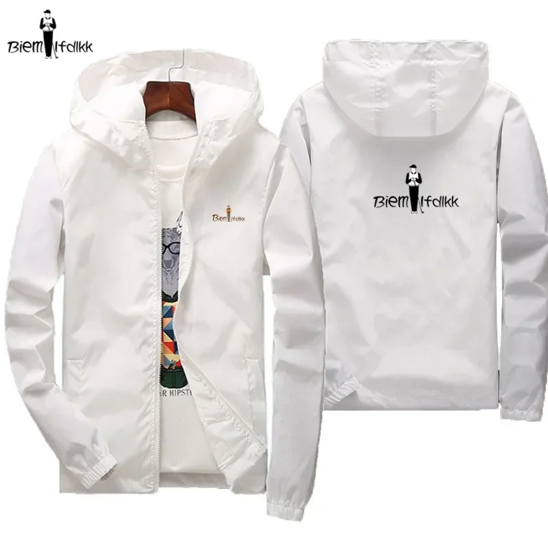Medium and long section Large size Windbreaker Men's clothes Spring and Autumn Men's Woolen coat