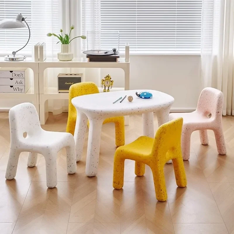 Kindergarten Plastic chair for kids Antislip desk chair for girls Children Portable chairs kids Space saving furniture