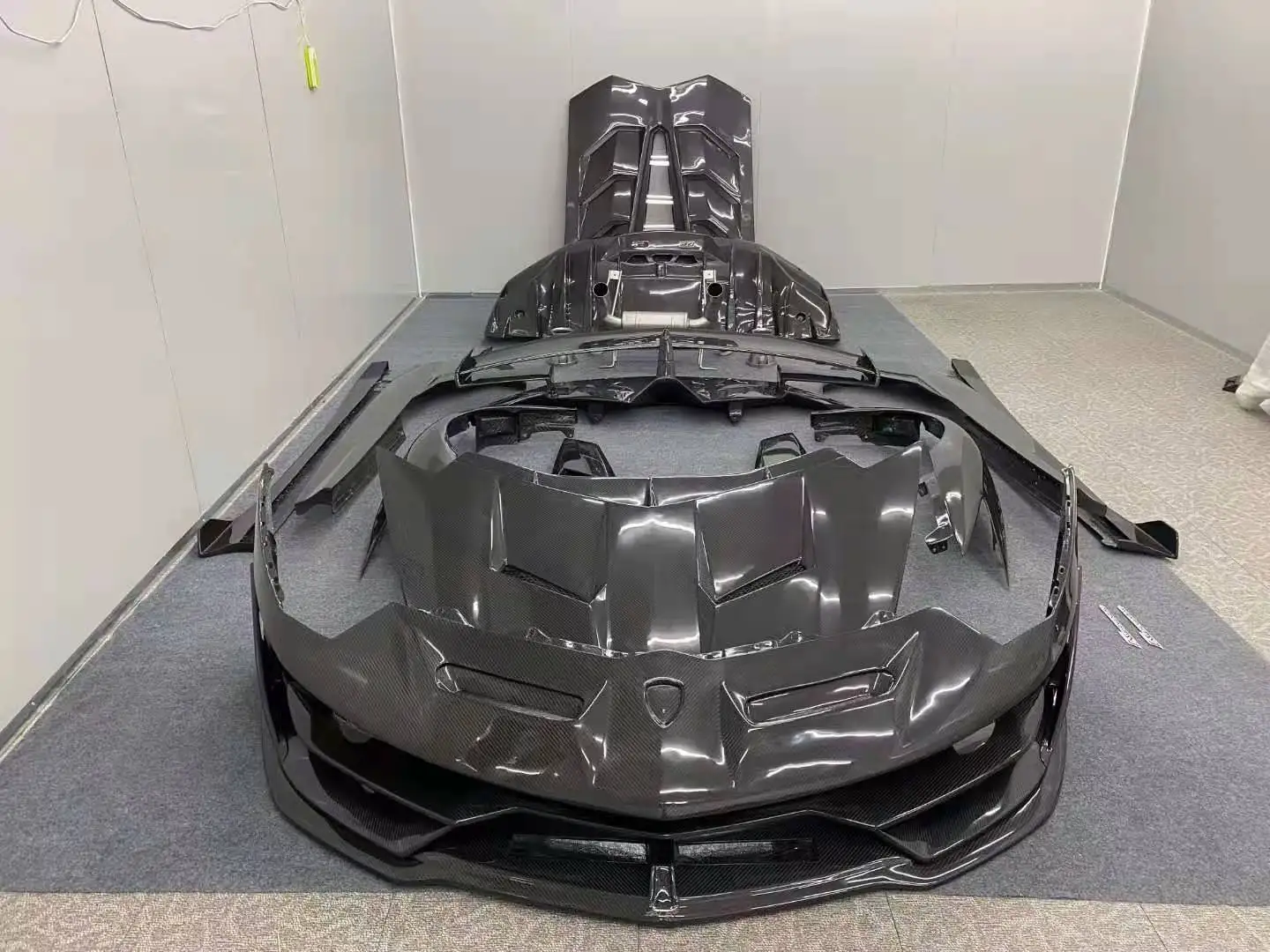 SVJ Style Dry Carbon Fiber Full Car Bumpers Body Kit for Aventador LP700 LP720 LP750