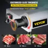 Vbenlem Commercial Meat Slicer,12 Inch Electric Meat Slicer Semi-Auto 420W Premium Carbon Steel Blade Adjustable Thickness, 4
