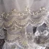 1PC Exquisite Bead Embroidery Screen White Screen Matched with Screen Bedroom Window Finished Product Good Hanging Feeling 1