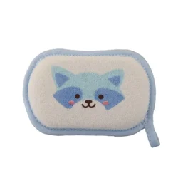 Adorable Cartoon Animal Soft Bath Sponge (Blue)