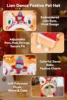 Lion Dance Dog Cat Hat for Winter Warmth, Festive Pet Costume for Chinese New Year Photos Gatos Accesorios Hats for Cats 4