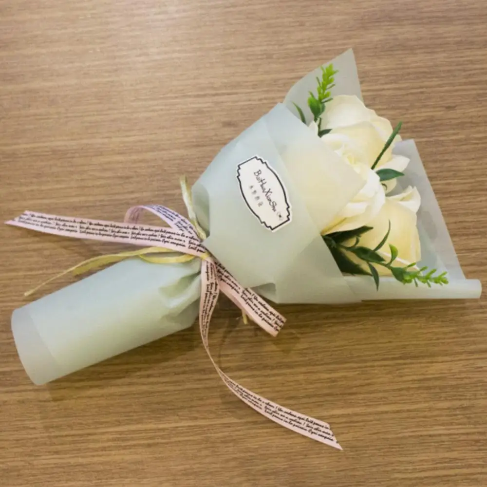 3 رؤساء باقة الورد الاصطناعي الصغيرة اليد عقد الصا...