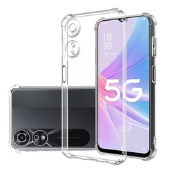 Shockproof Clear Silicone Back Case with Camera Protection for ABS (For Oppo A78 5G)