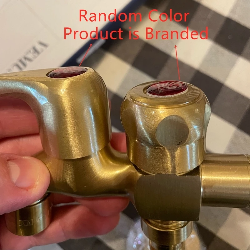 High Quality Brass Double Using Washing Machine Faucet Bathroom Corner Faucet Tap Garden Outdoor Mixer