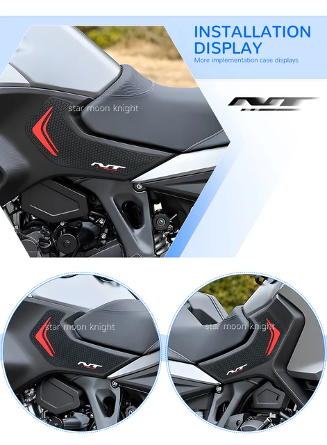 Adesivi Antiscivolo Per Serbatoio Moto Honda Rebel 1100 - Nero, 2021-2024 - Foto 8