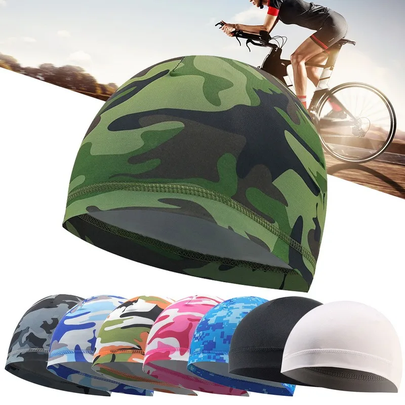 

Fashion Quick Dry Helmet Cycling Cap Anti-UV Anti-Sweat Sports Hat Motorcycle Bike Riding Bicycle Cycling Hat Unisex Inner Cap