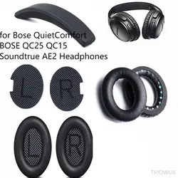 Replacement Earpads Headband for Bose QuietComfort QC 2 15 25 Ear Cushion QC2 QC15 QC25 SoundTrue Headphone Ear Pad