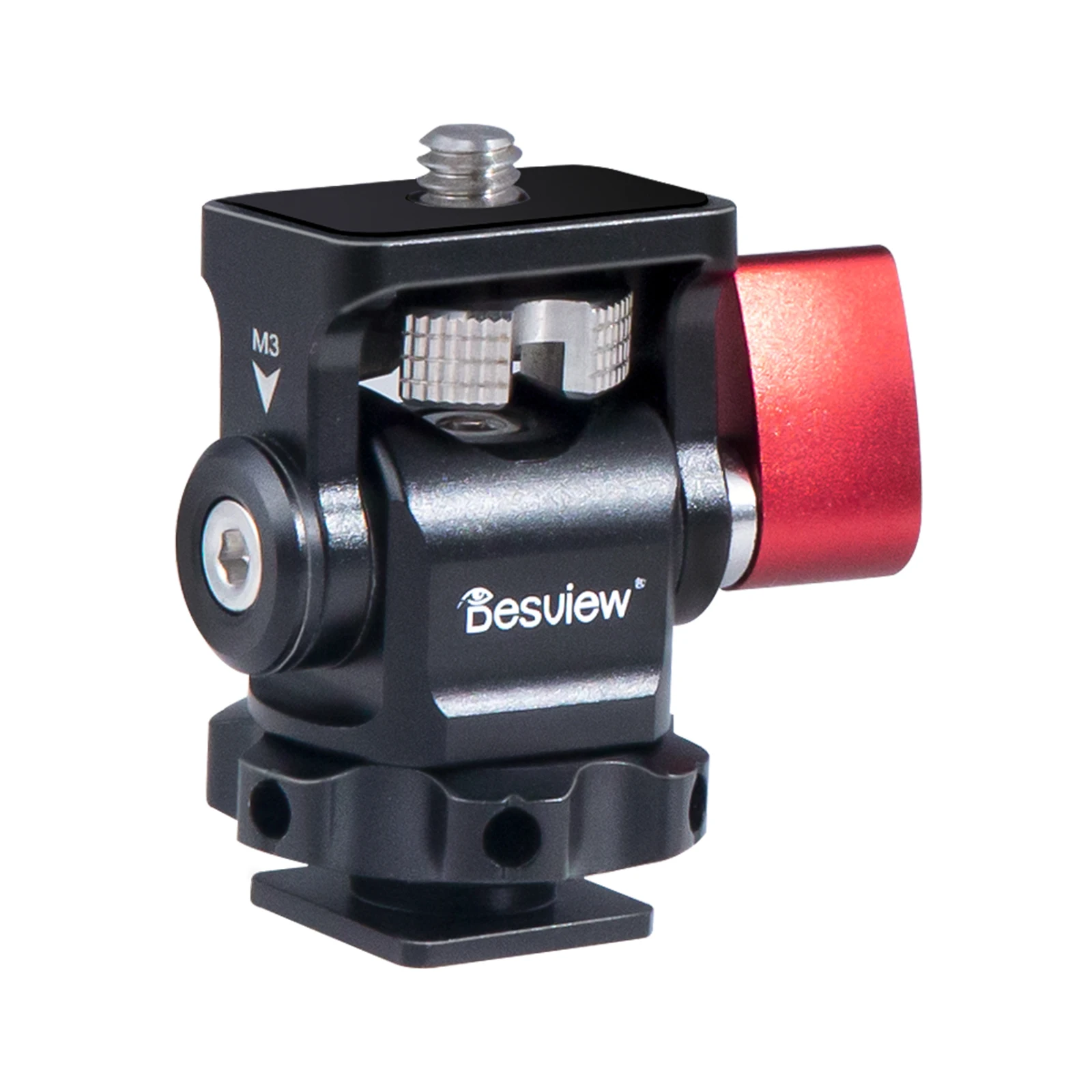 Cold Shoe Bracket Camera Monitor Mount Swivel 360&deg; and Tilt 180&deg; Adjustable Field Monitor Mount Holder Cold Shoe monitor mount adapter