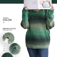 Angora Mohair Wool Yarn, Magic Color, Gradual Crochet, DIY Silky Sweater, Scarf, High Quality, 3x30g, 90g 1