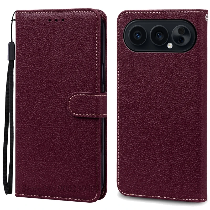 Leather Wallet Flip Case - Stand & Protective Book Cover