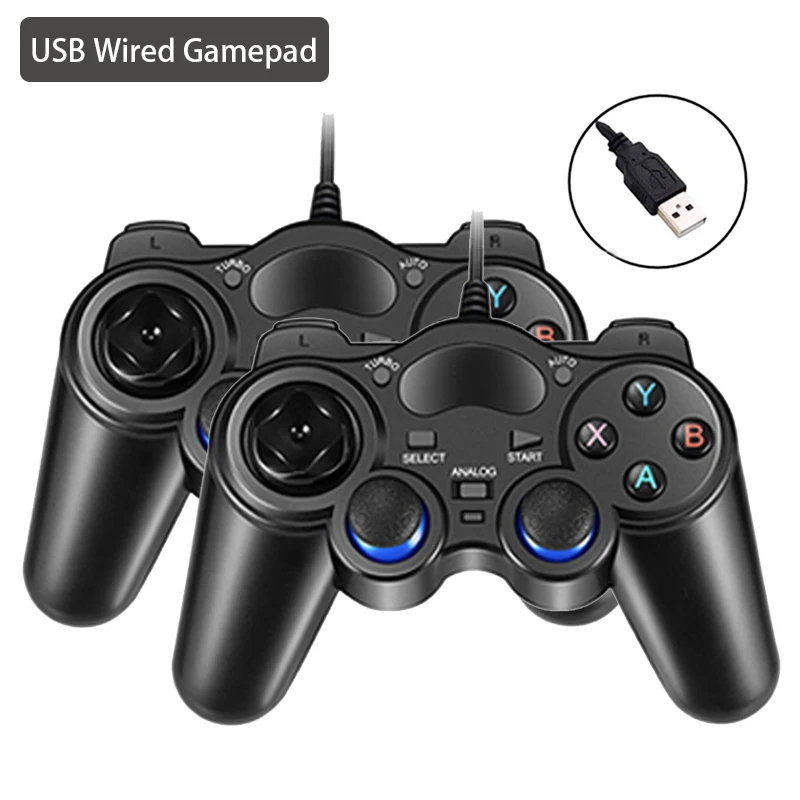 USB проводные игровые контроллеры геймпад для ПК Windows ноутбука Android ТВ-приставки PS3