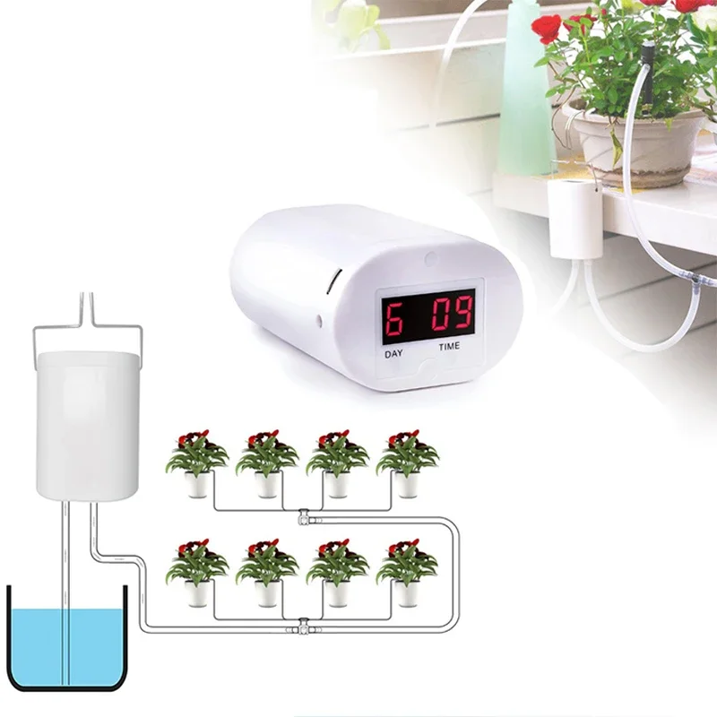 

System 2/4/8 Controller Sprinkler Pump Drip Automatic Home Plant Household Heads Irrigation Watering Flower Timer Device
