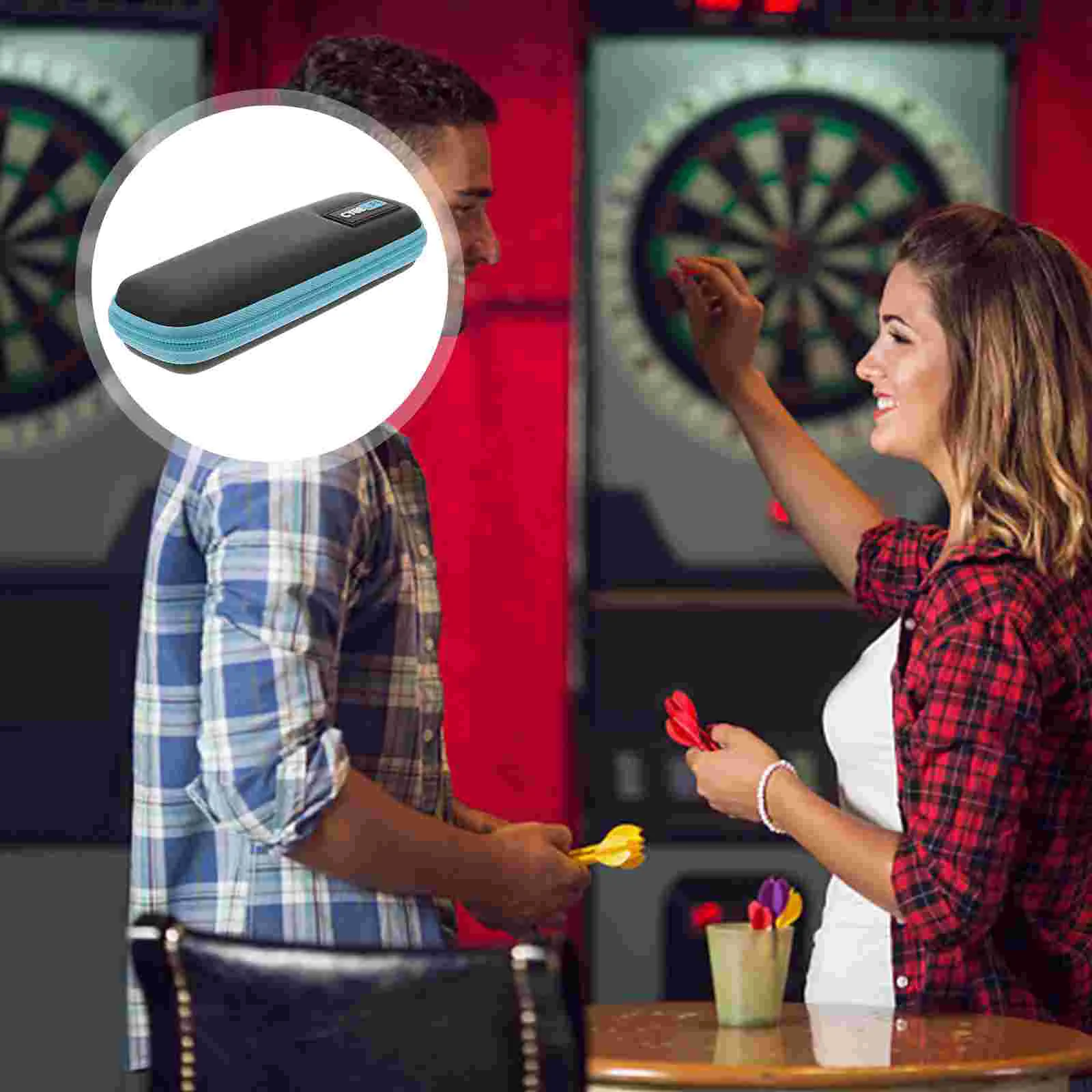 

Дротика Box Darts аксессуары для переноски чехол бумажник Карманы держатель сумка для хранения черный прочные дротики Контейнер для дома и улицы