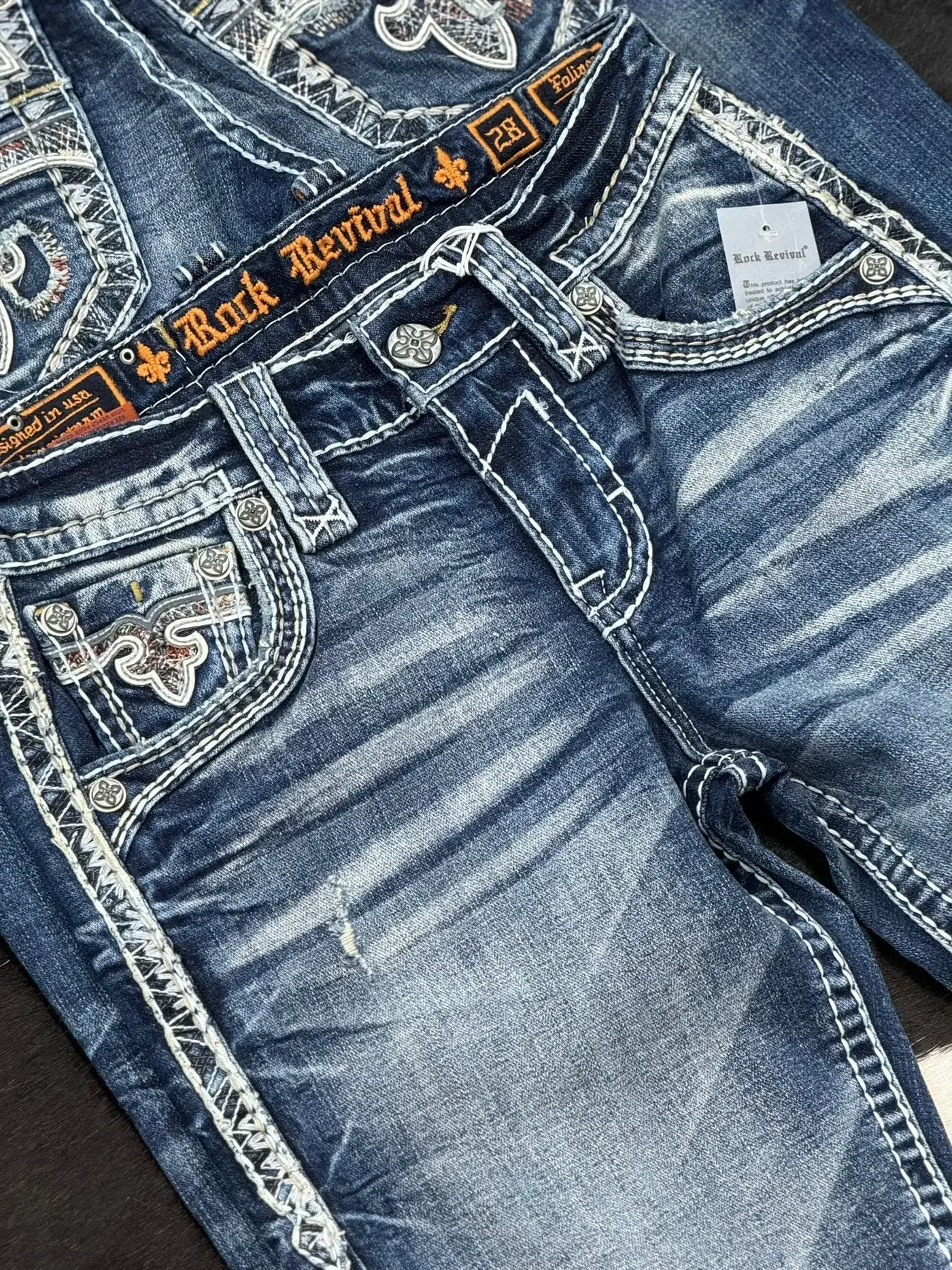 Y2K New Gothic Blue Denim Embroidery Harajuku Wide Pants Revival Mens Jeans Foliage Bootcut Women Pocket Hip Hop Streetwear 3