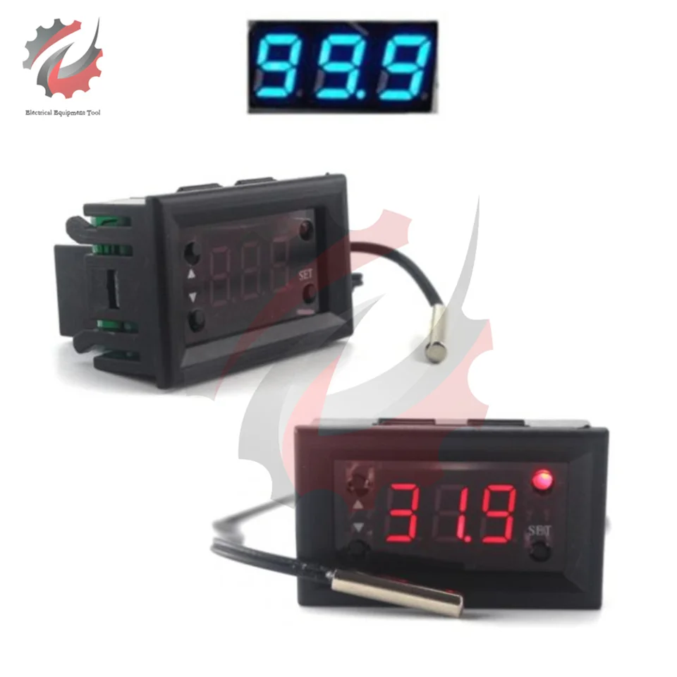 Termostato digitale W1218 DC 12V LED regolatore di controllo ... - Alibaba