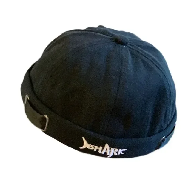 New Brimless Hats Fashion Shark Shaped Letter Embroidery for Men's Women's Cotton Beanies Street Wear Melon Caps Beanie Hats 6