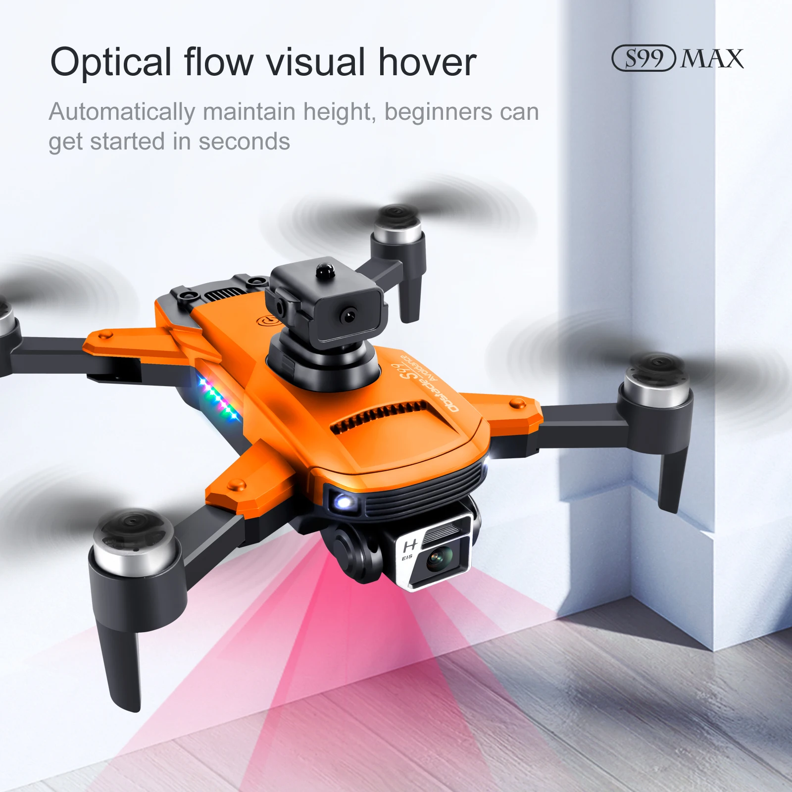 S99 Max Mini Drone Brushless Four sided Obstacle Avoidance Dual