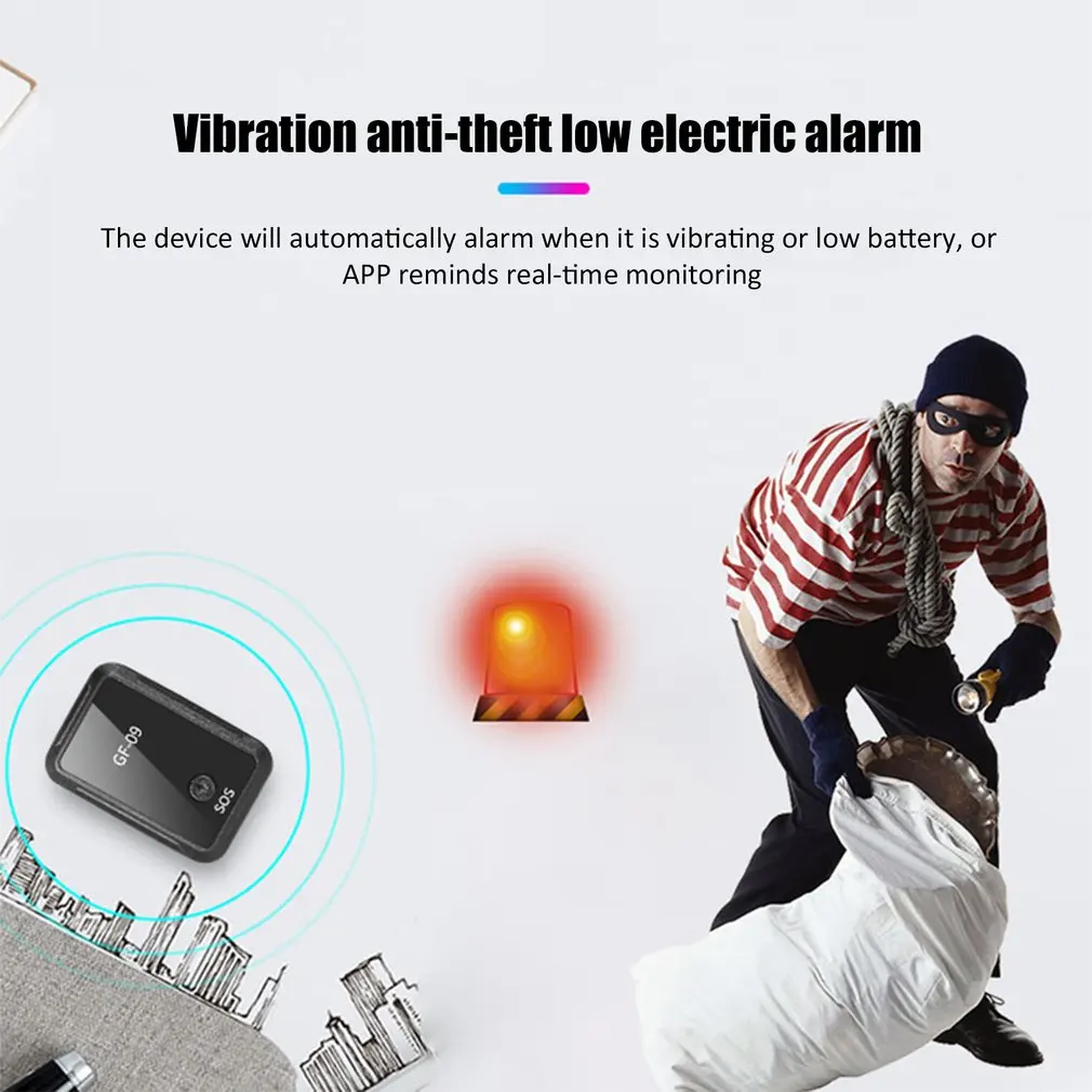 GF09 Mini GPS Real Time Tracker Car Pet Anti-theft Locator Tracking Device Real-time Vehicle Locator