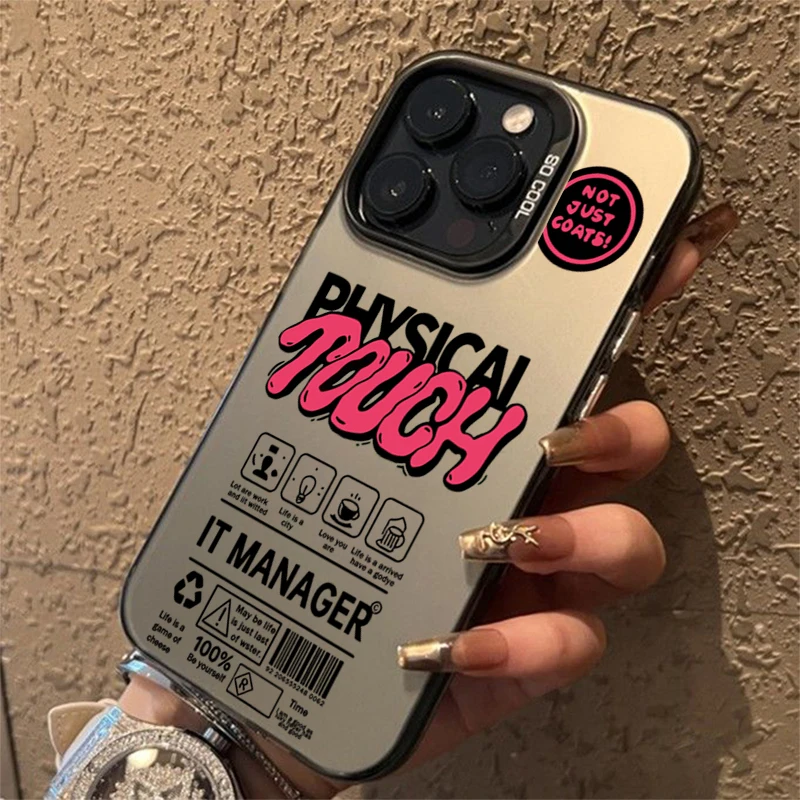 Luxury trend English letter label Phone Case For iPhone 15 Pro Max 15 14 13 12 11 Pro XR XS 7 8 Plus Lens protect plating Cover