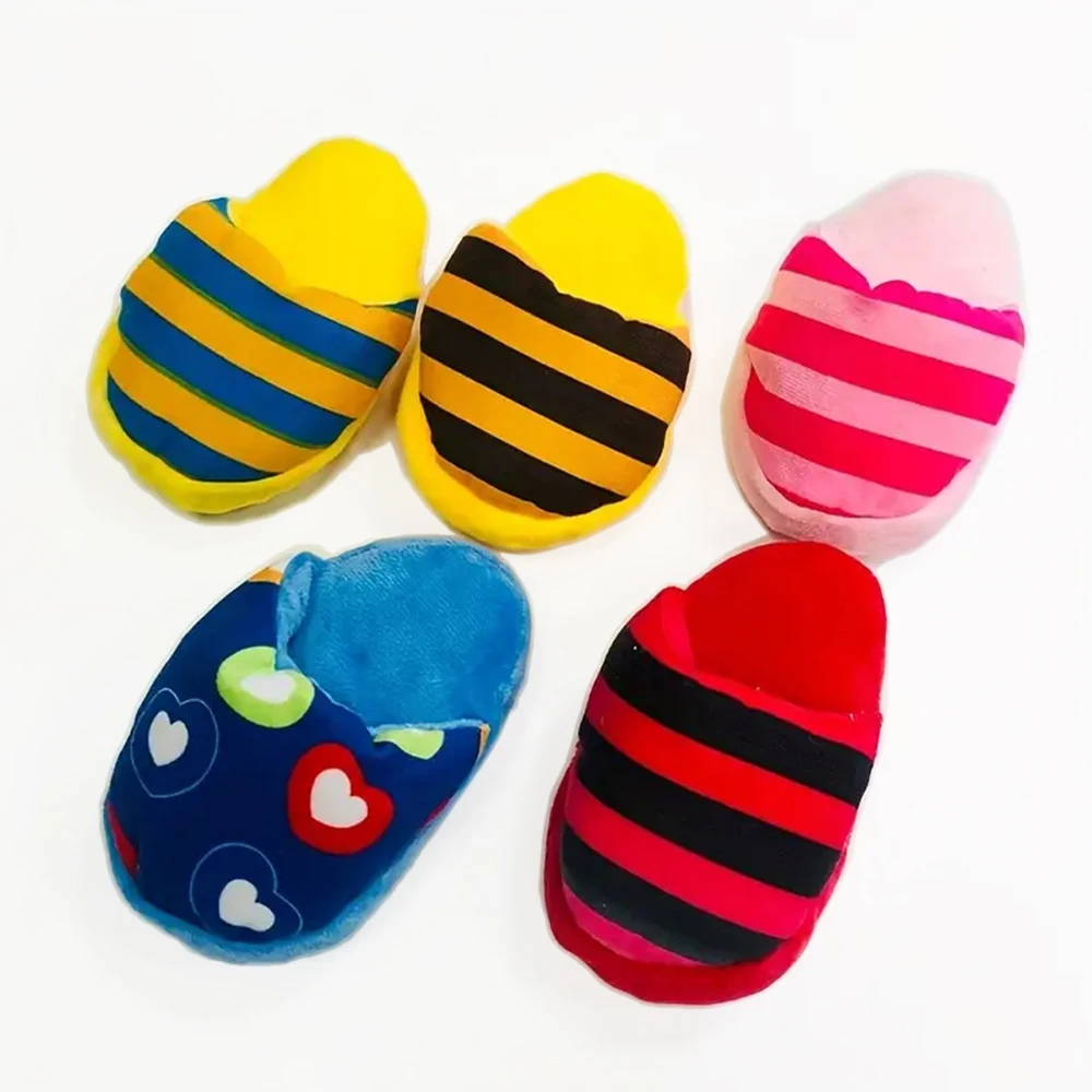 New Dog Pet Plush Sound Slippers Toy - PeticaDeals