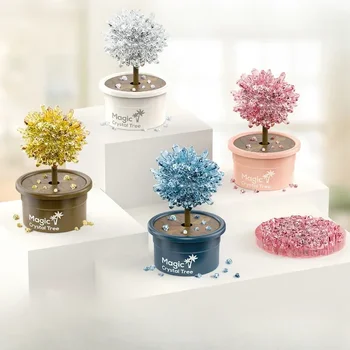 DIY Crystal Planting Tree Magic Handmade Science Experiment Set Funny Tecnologia Educational Science Toys Creative Children Gift 2