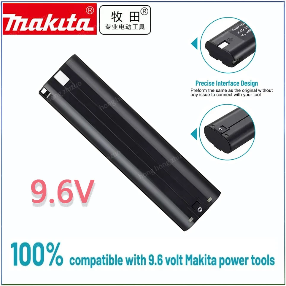 

Makita 9.6V 4.8Ah/6.8AH/9.8AH Ni MH Battery Replacement 9000 9000 902 9033 6095D 6096D 6093D 6012HD DA391D 5090D 4390D 5090D