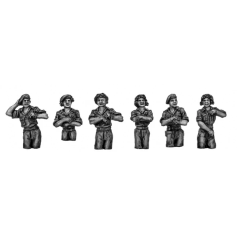1/72 스케일 다이캐스트 레진 피규어 모델 키트 제2차 세계대전 영국 RTR 해치 크루 6 피규어 미도색