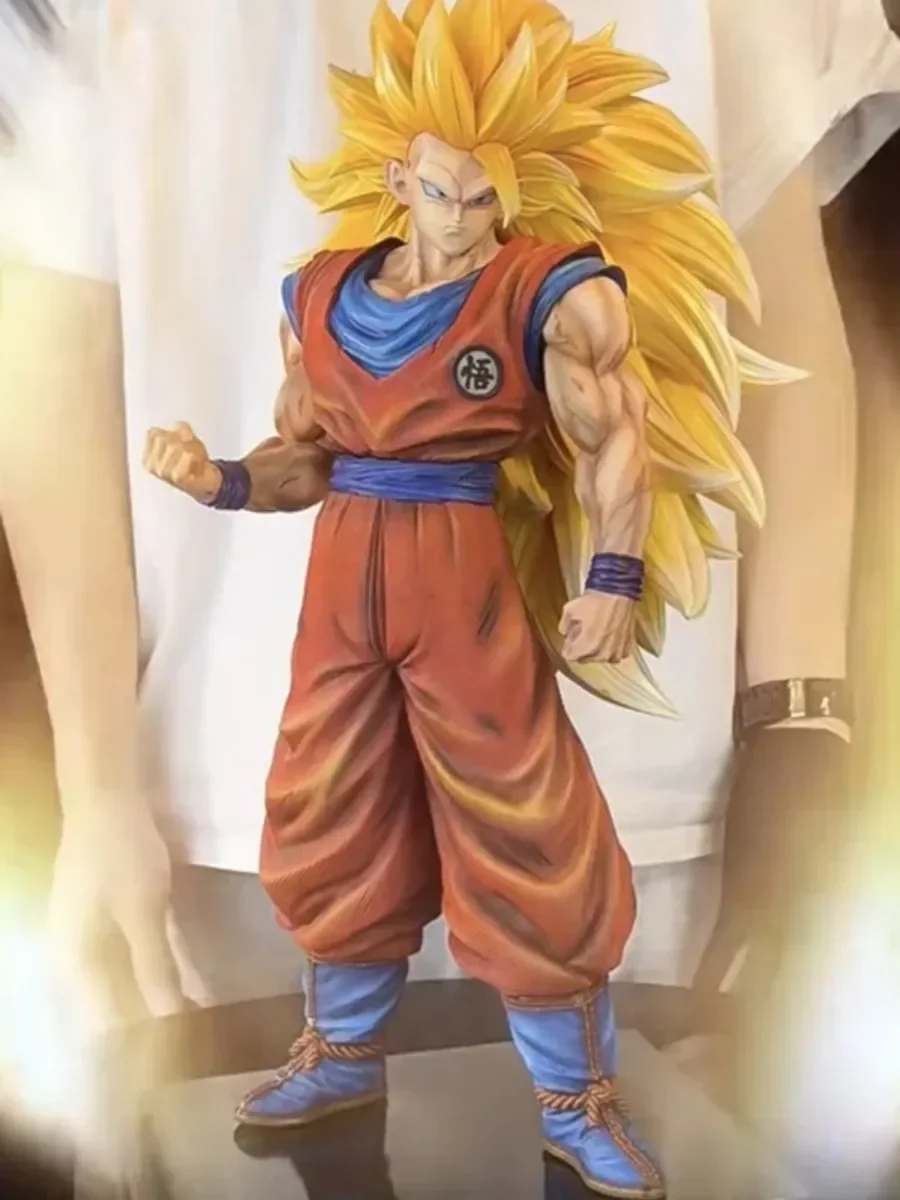 

Фигурка Гоку из аниме «Драконий жемчуг», большие фигурки Ssj3 Super Saiyan Goku, статуэтка Гоку, 30 см, ПВХ коллекционные игрушки, подарки, модель