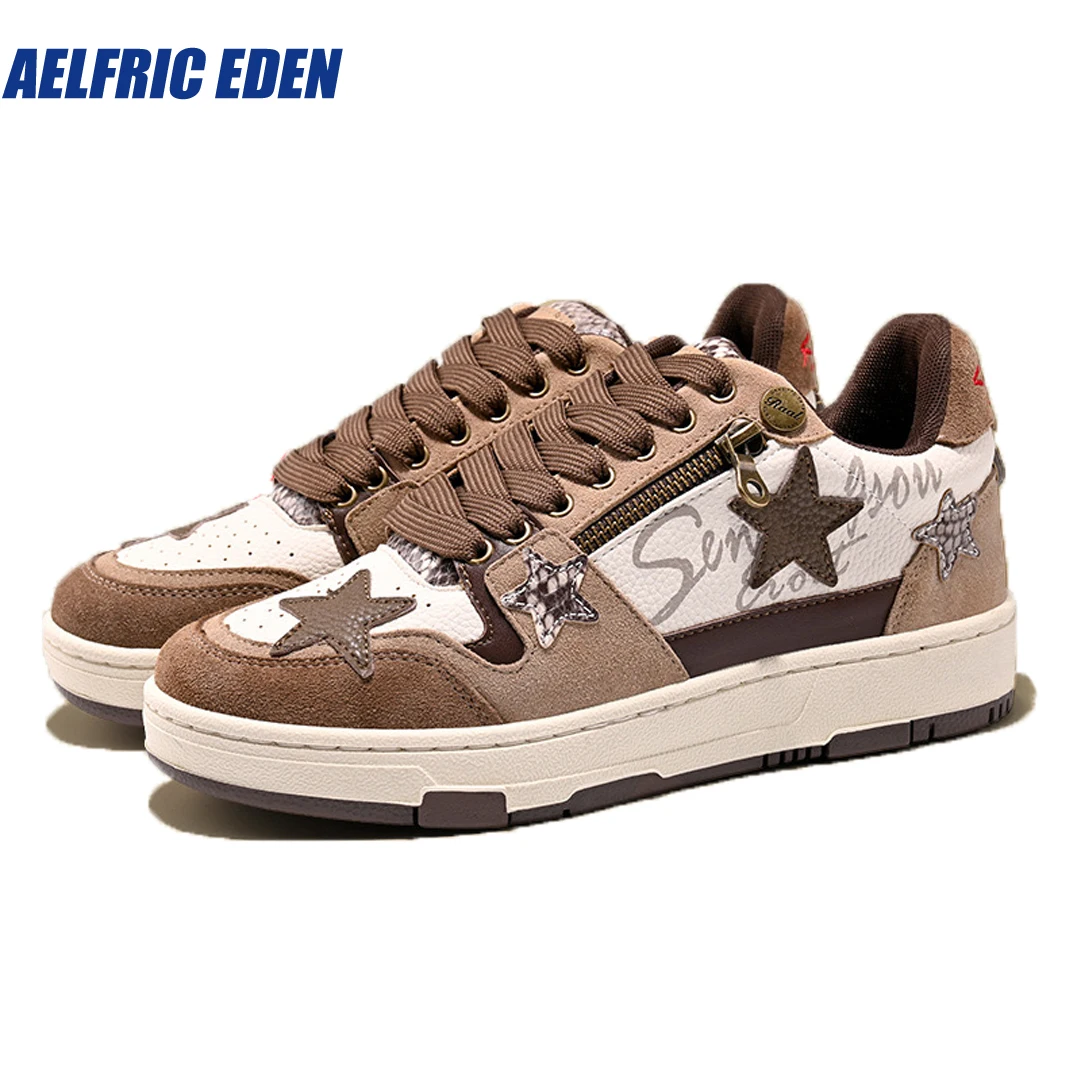 StarryClimb Vintage Star Patchwork Skate Shoes 2023 Original