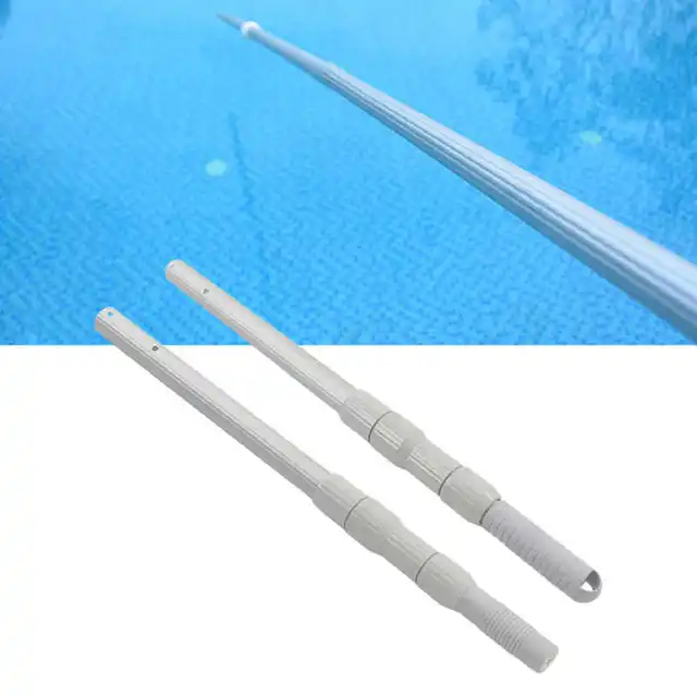 Medence Tisztább Teleszkópos Rúd Megerősített Alumínium Ötvözet Fogantyú -Medence Tisztító Horgászat Háló Életmentő Pólus 120 Cm Forró - Image 4