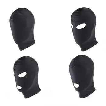 Fetish Slave BDSM Bondage Restraints Sex Mask Mouth Eye Open Head Harness Elasticity Blindfold for Couple New Exotic Accessories 5