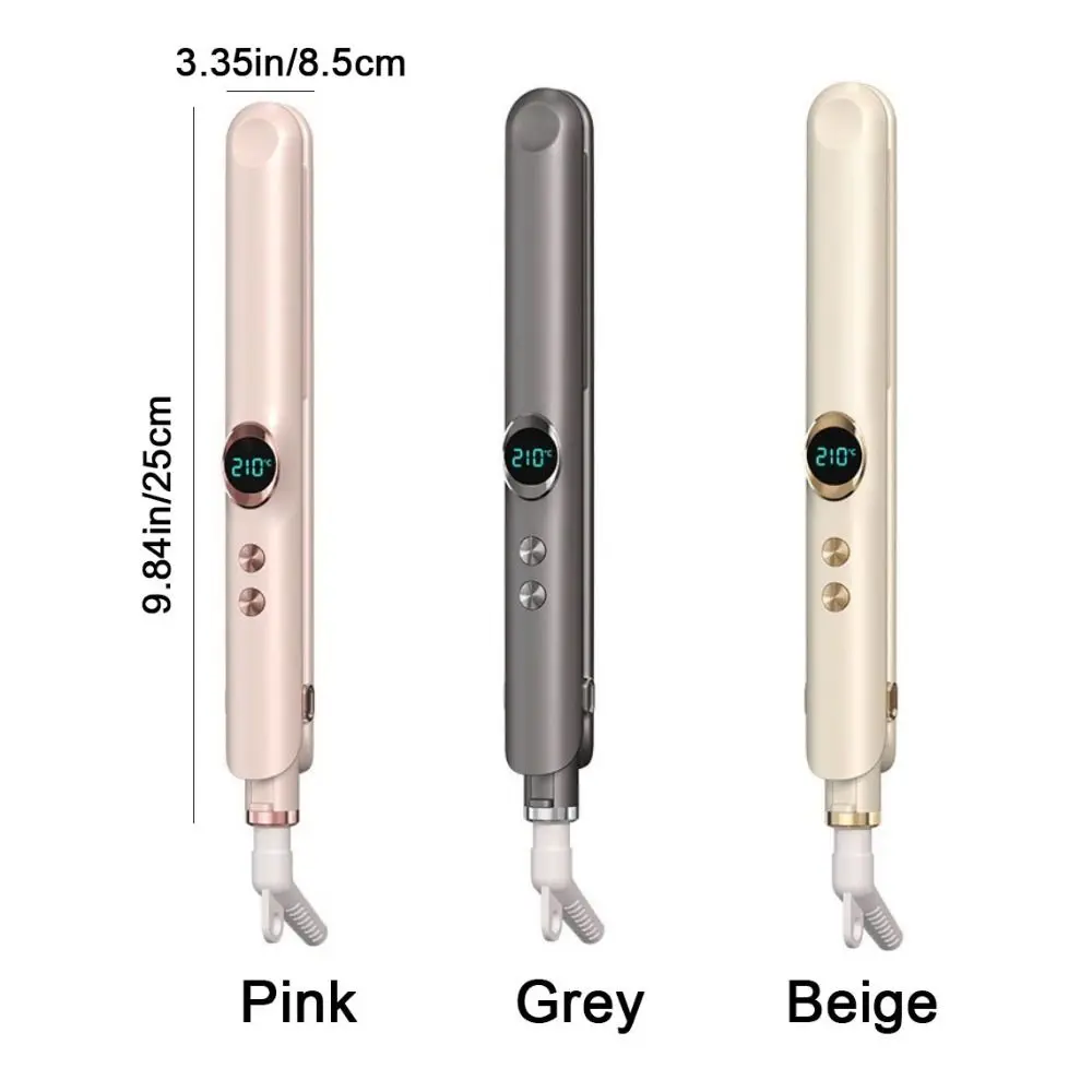 Ceramic Plates Negative Ion Straightener 12 Level Temperature Control Quick Heating Straightening Board Clamp Dual Use