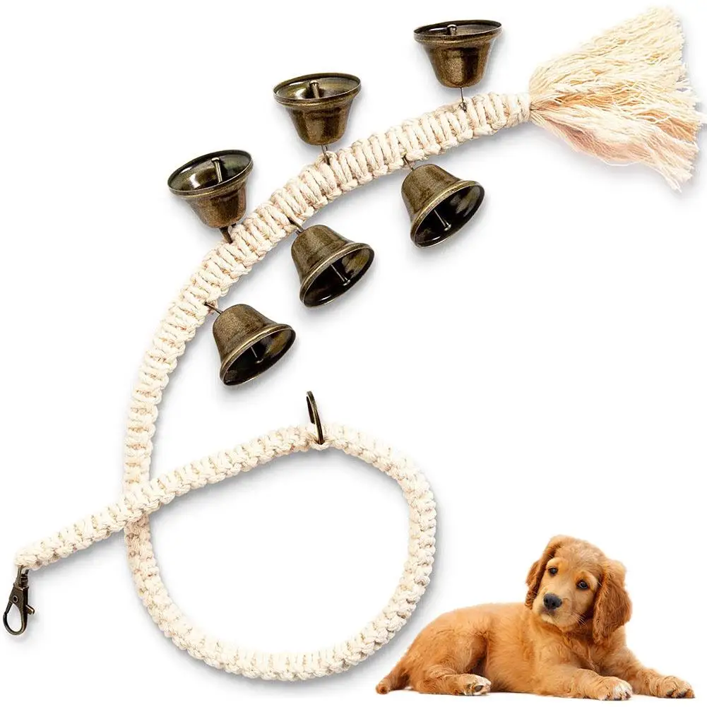Hanging Dog Door Bells for Dogs and Puppies Dog Doorbell for Potty Training Pet Supplies Bell Dogs to Ring to Go Outside