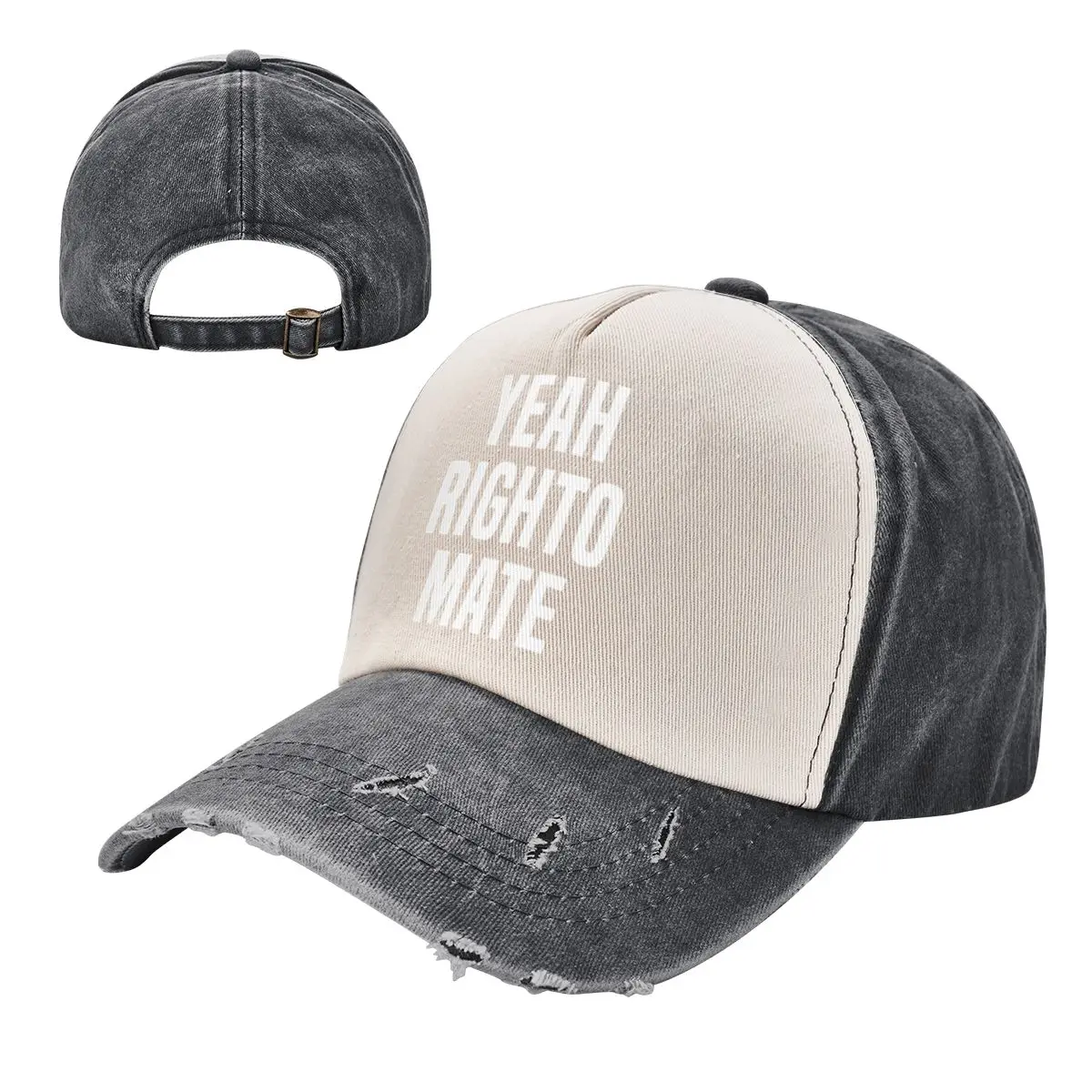 

Unisex Fashion Yeah Righto Mate Racerback Washed Baseball Caps