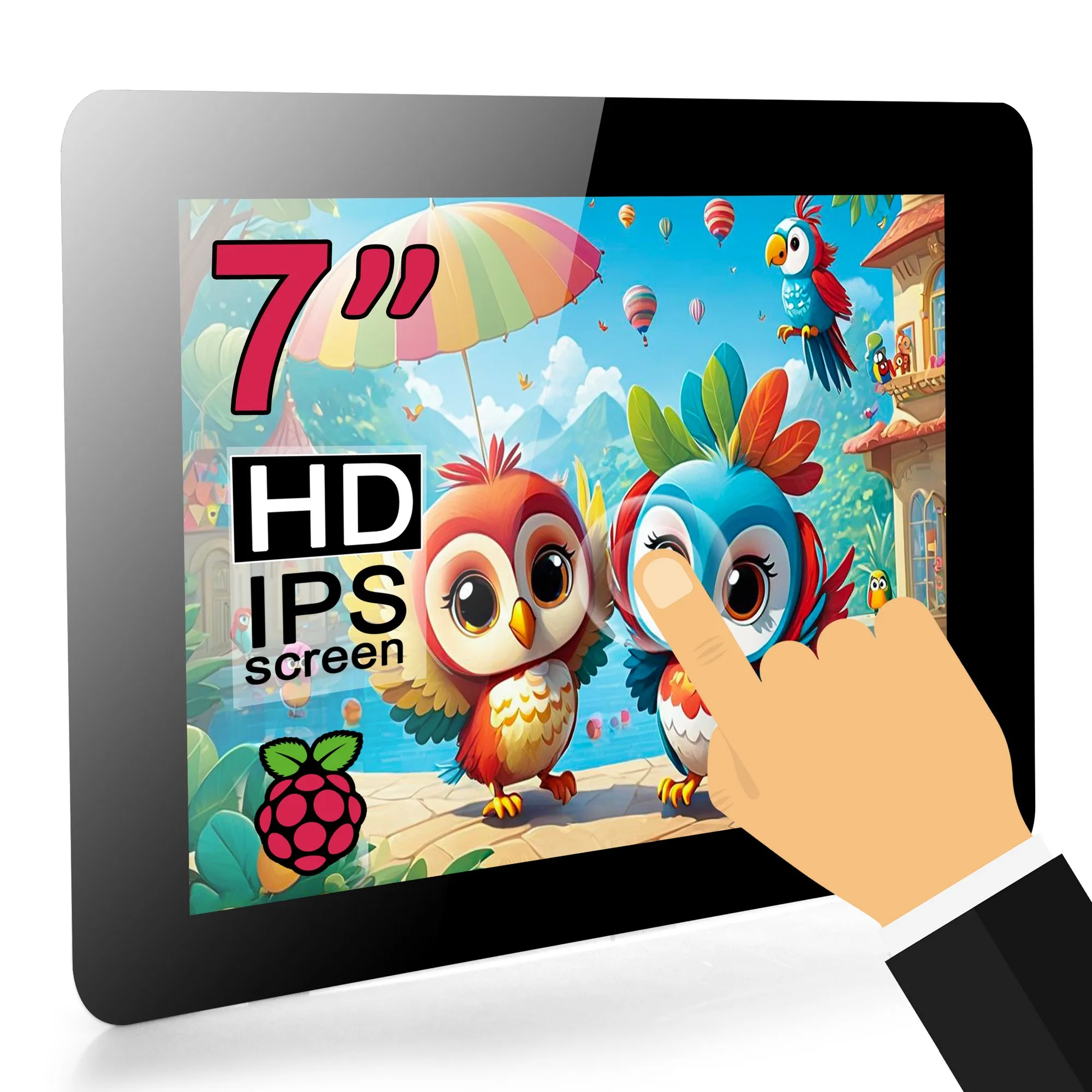 7" DSI Touchscreen lcd display module display module touchscreen display for Raspberry Pi High-Resolution Durable Design Easy Installation for RPi 5, 4, and 3B+