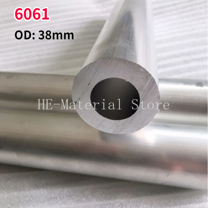 

1Pcs Length 100mm 6061 Aluminium Alloy Tube OD 38mm Hollow Round Aluminum Pipe ID 11.5/17/18/24/25/26/27/30/32/33/34/35.4mm